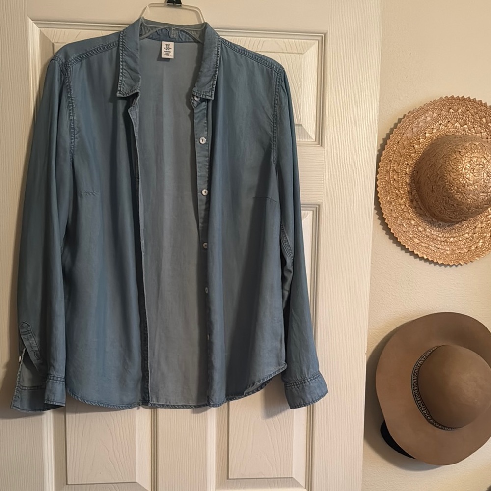 Light Blue Button-Up Shirt